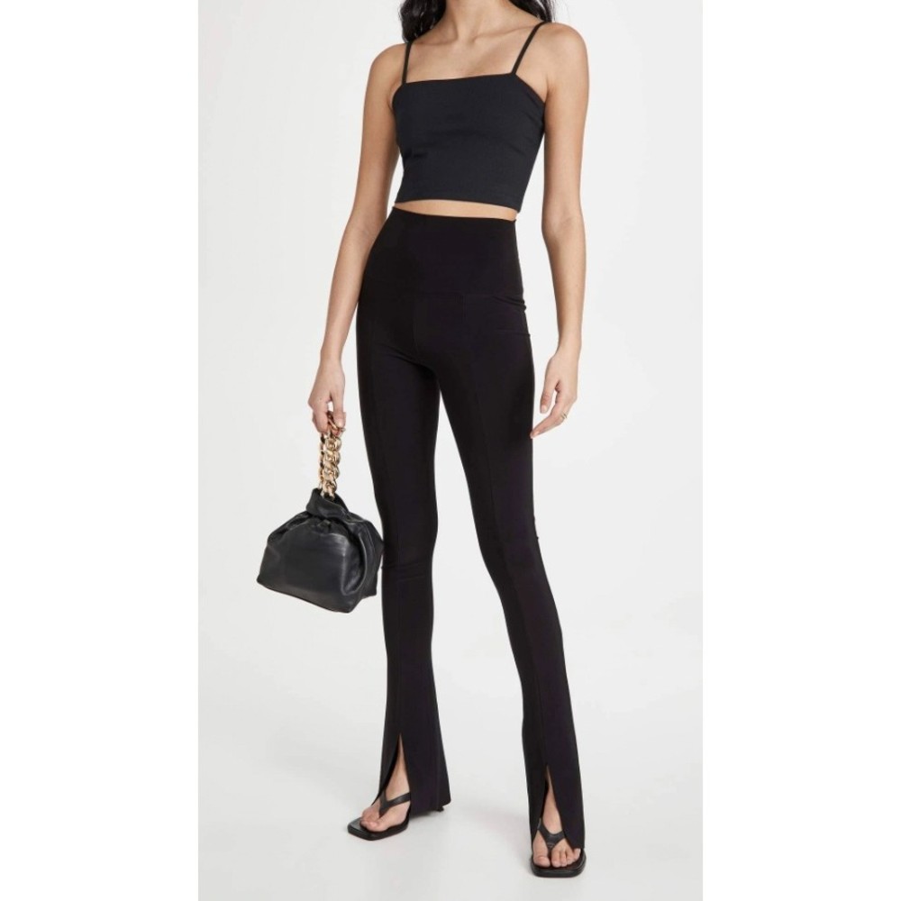 NEW! Norma Kamali Women's Size 36 Large KK429PL016001 Black Spat Legging Pants